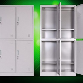钢制四门更衣柜 一体设计占地空间少