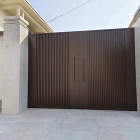 卓昂铝艺门、农村铝艺门生产安装，任丘铝艺庭院门生产厂家