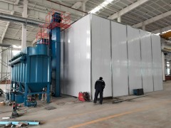 非标定做升级气力回收式喷砂房