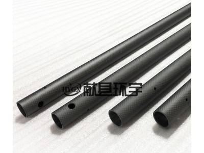 碳纤维圆管（带孔款）度  易安装 工业结构件减重优选