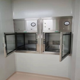 传递窗安装位置对洁净效果的影响