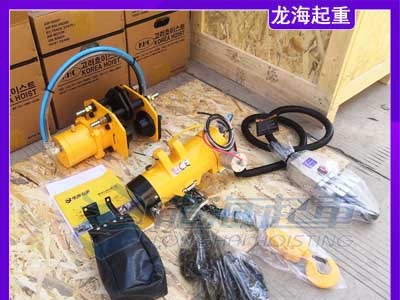 码头物流中心高频次吊装，KHC气动葫芦免润滑运行，维护成本低