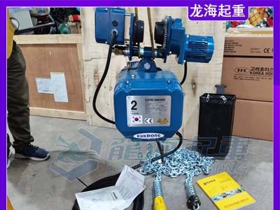 水电站吊装涡轮机转子，KD进口电动葫芦双制动器+限位开关安全